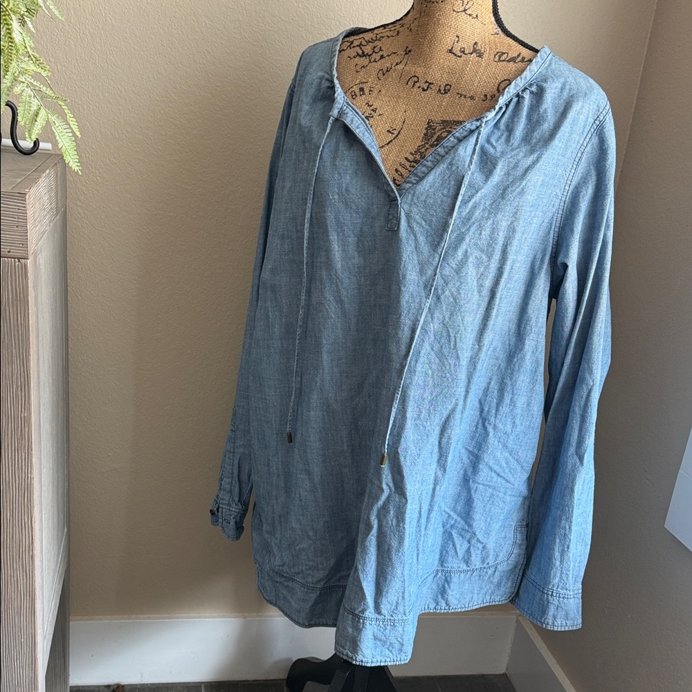 Light Blue Denim Blouse